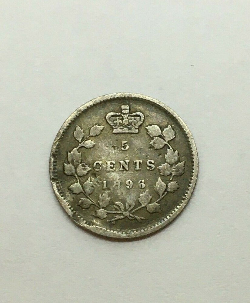 Canada 1896 5 Cents KM2 Fine Details