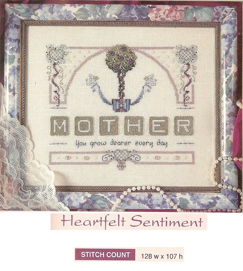 HEARTFELT SENTIMENTS  -     CROSS STITCH   PATTERN  ONLY   HM - WUQ