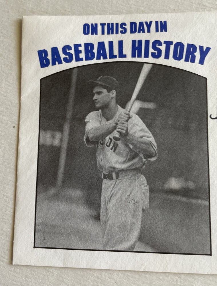 BOBBY DOERR Signed Autograpged 1986 HOF Induction Day Cachet