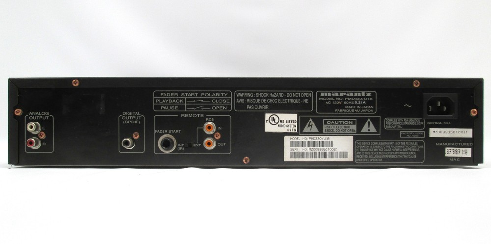 Marantz PMD330 Professional CD Player Needs Repair