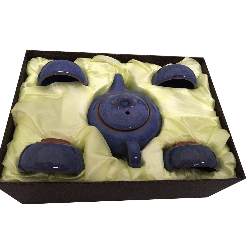 THY HOME Exquisite Glazed 5 PCS Ceramic Tea Set