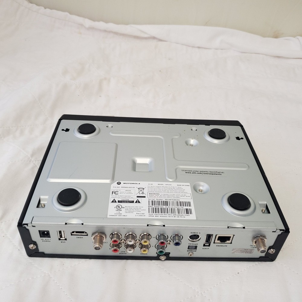 AT&T U-Verse VIP2250 HD DVR Cable Box Receiver