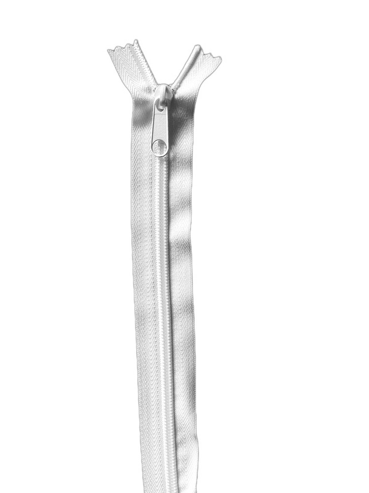 Telliswelt Stable 5mm Zipper for Sheets 155CM White Non-Divisible