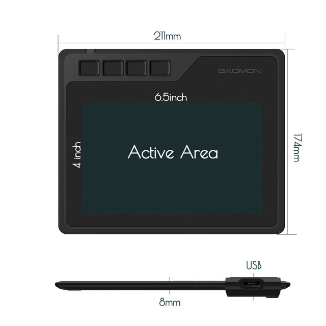 Tableta Grafica Para Dibujar Diseño Para Celular PC Android Windows Precisa