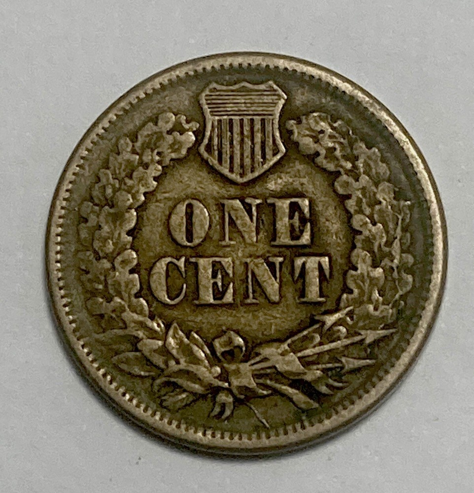 1863 Indian Head Cent About VG