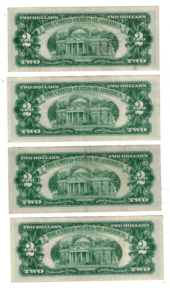 🇺🇸🇺🇸🇺🇸 1963 $2 TWO DOLLARS RED SEAL, PRICE FOR EACH NOTE. 🇺🇸🇺🇸🇺🇸