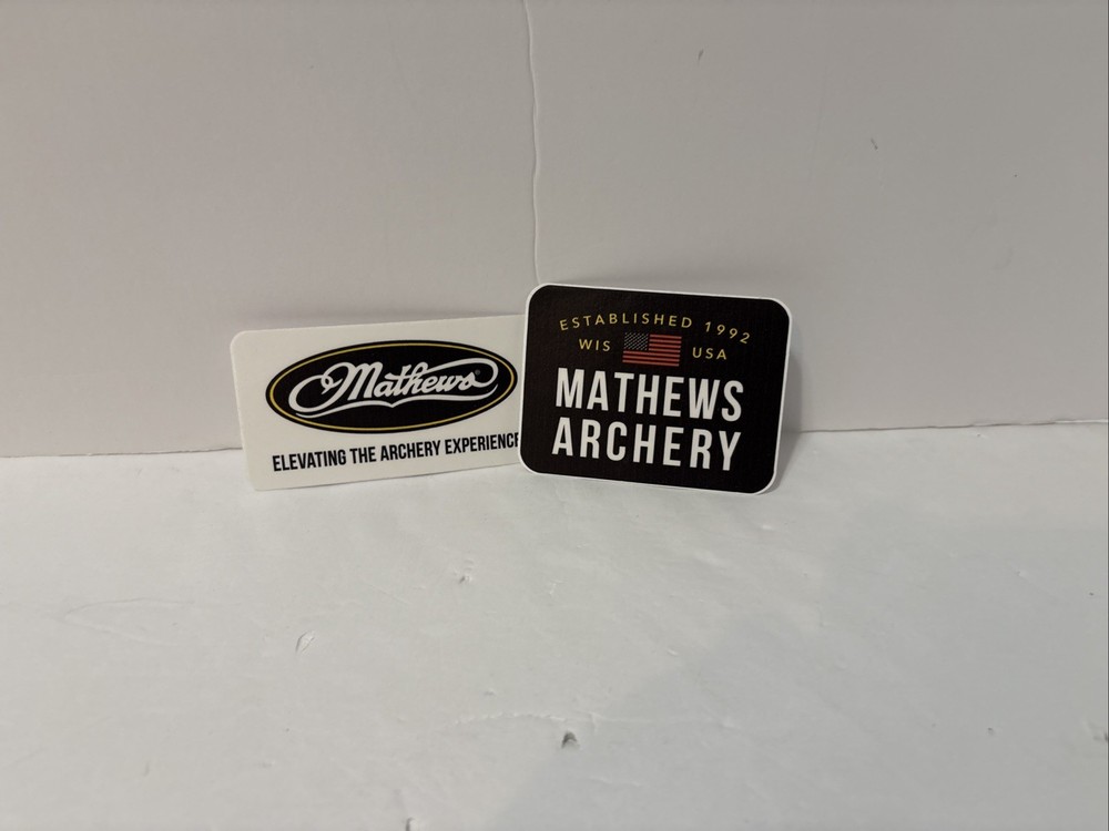 Mathews Archery Sticker Decals (2 Pack) New