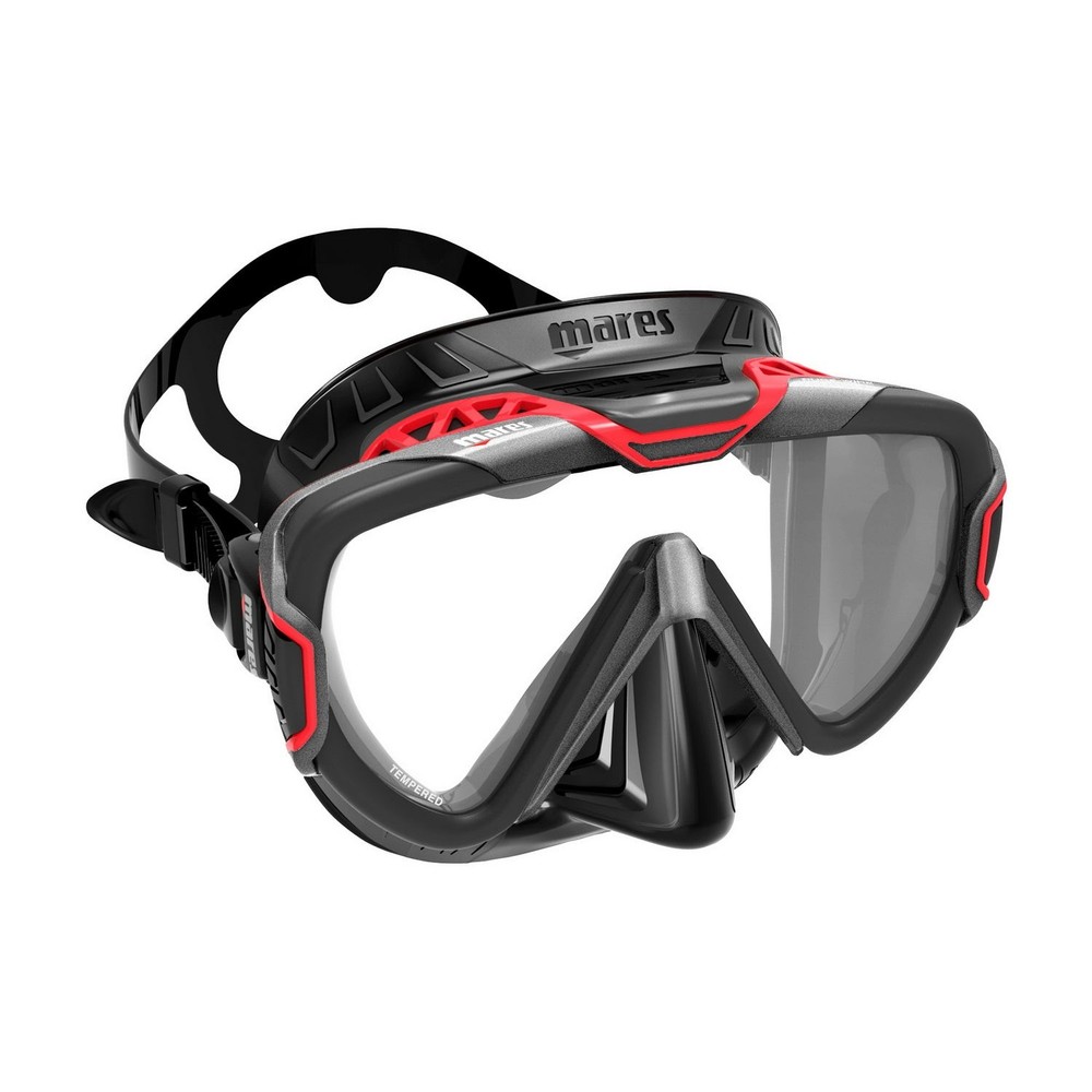 Open Box Mares Pure Wire Scuba Mask - Red / Black