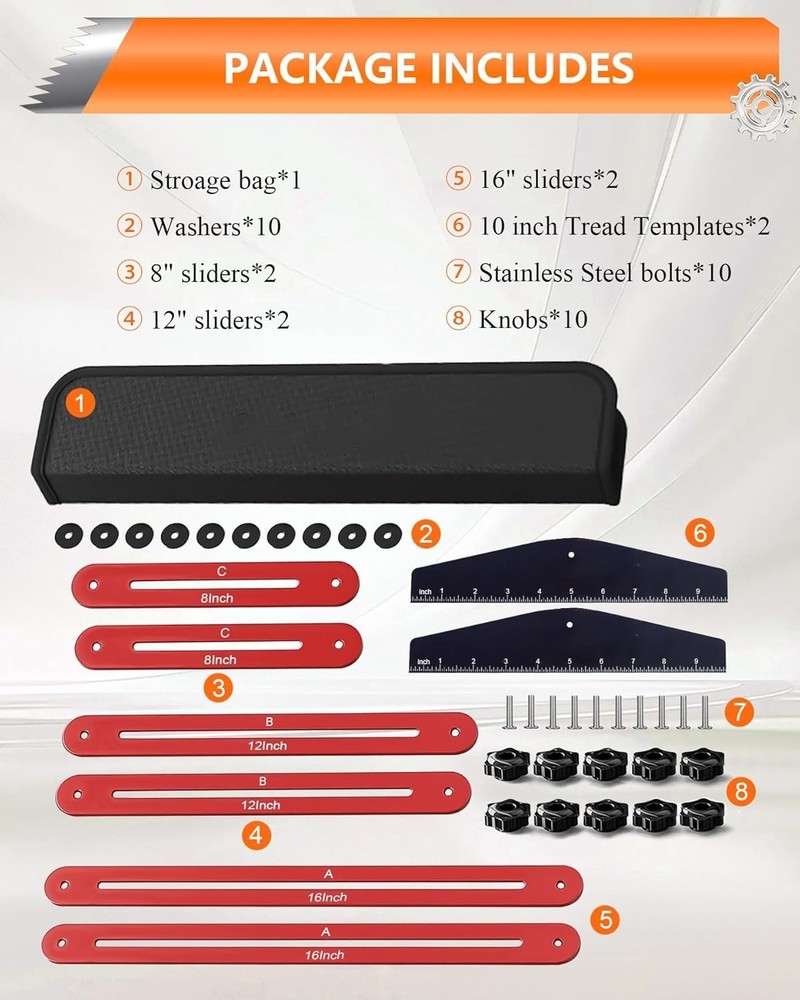 Multi-Functional Stair Tread Tool Kit - Ideal for Home Woodworking Projects