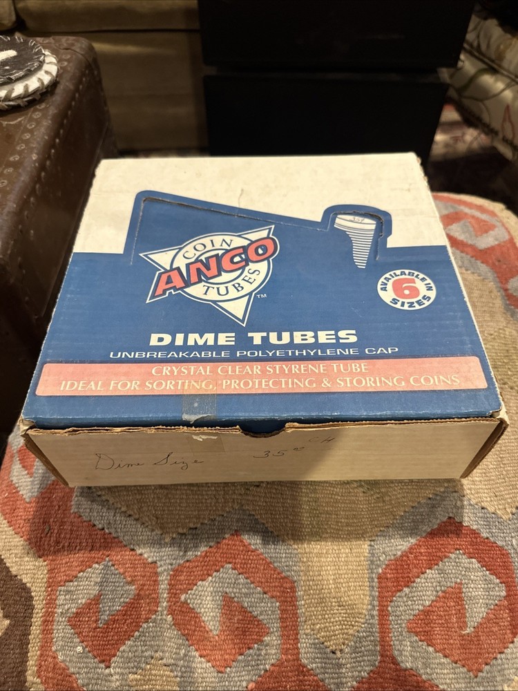 Empty Coin Tube Box