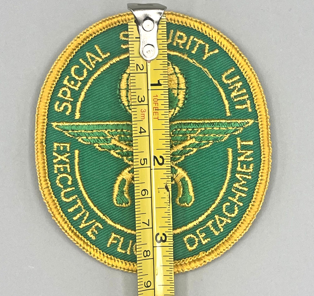 Special Security Unit Executive Flight Detachment Military Patch 3" Green Gold