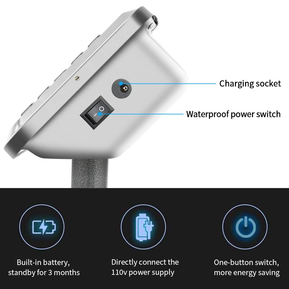 661lbs Electronic Industrial Platform Scale,High-Definition LCD Display Grey