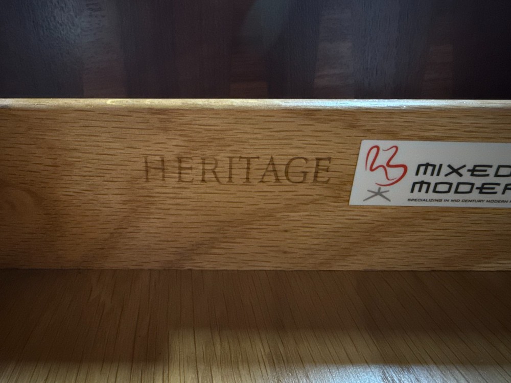 Refinished Walnut 72” Sideboard Credenza by Henredon Heritage