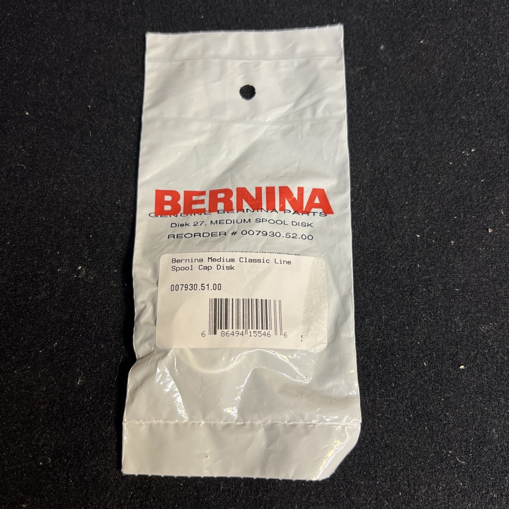 Bernina Sewing Machine Thread Retaining Spool Cap Disk Medium