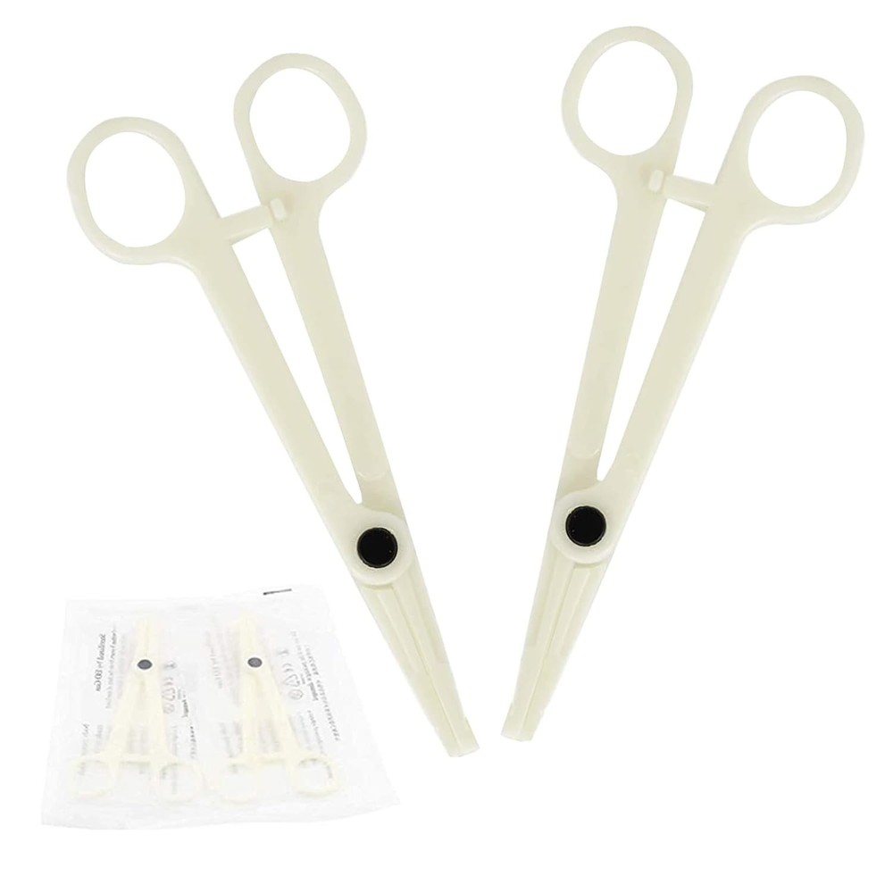 WZPB Disposable Piercing Clamps - 25Pcs Forceps size 1