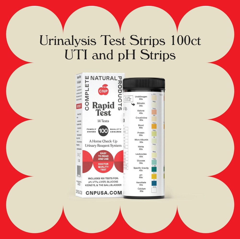 Rapid Test Complete - Urinalysis Test Strips 100ct UTI & pH Strips