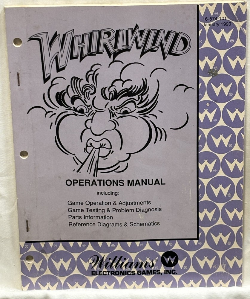 ORIGINAL-WILLIAMS-WHIRLWIND-OPERATIONS MANUAL-OPERATORS HANDBOOK