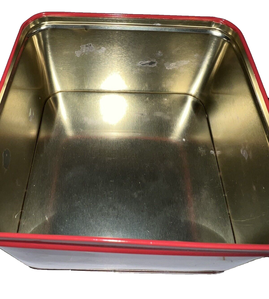“Father Christmas” Square Tin Container 5” x 5”