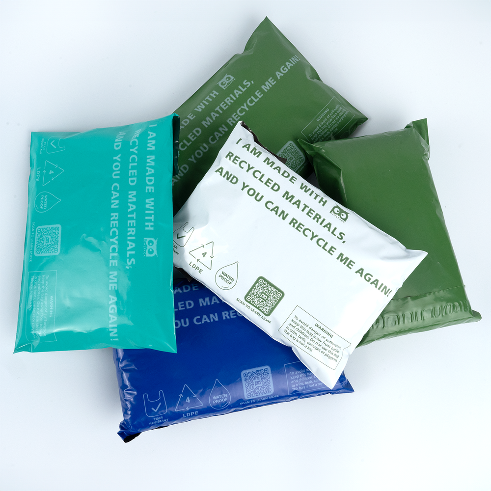 Owlpack Eco Friendly 2 MIL Thick Recycled Mailers, Poly Mailers (Teal)