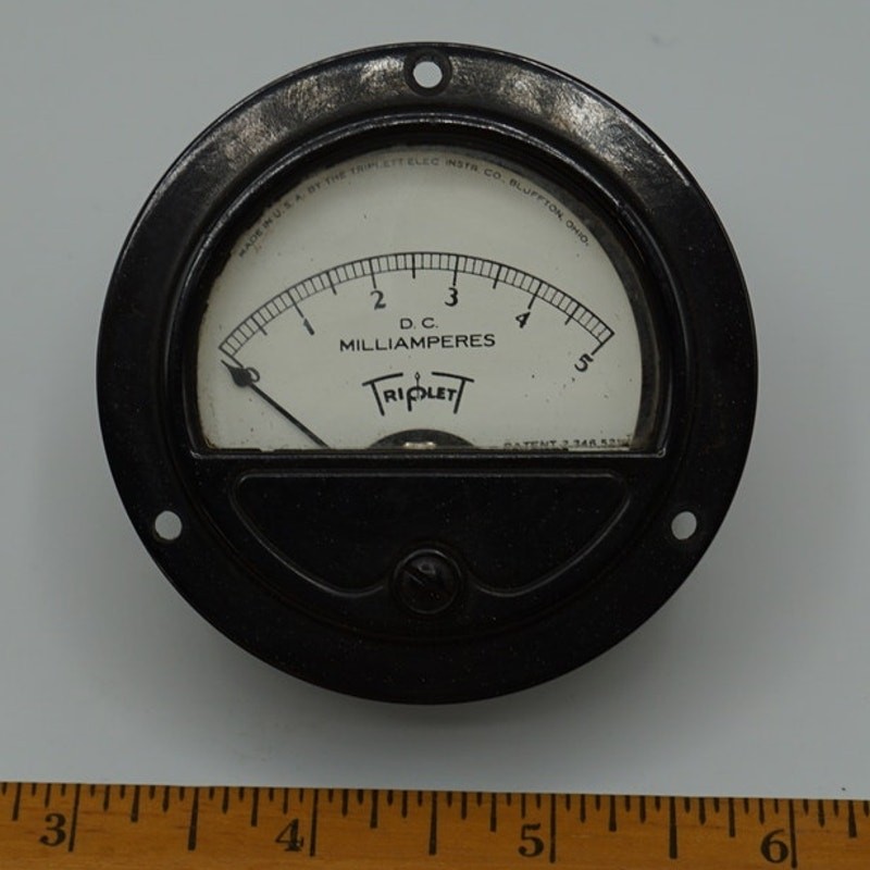 Triplett D.C Milliamperes Meter 0-5
