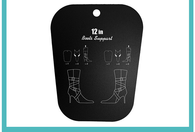 2 piece Tall Boots Support Plastic Boot Shaper Inserts Shoe Support Black/white