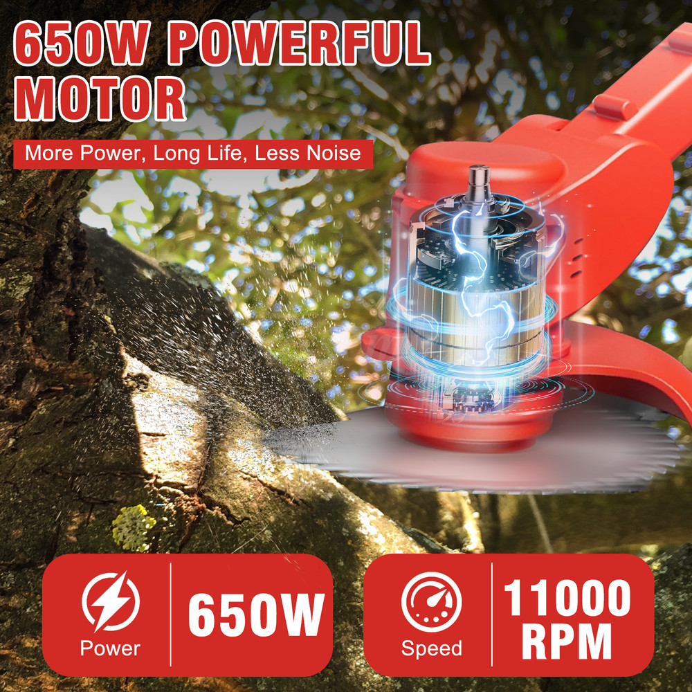 Cordless String Trimmer, Edger WeedWhacker Grass Eater Lawn Cutter 3.0ah Battery