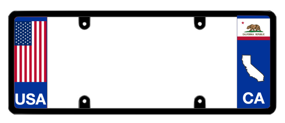 DFS California CA Patented License Plate Frame Holder