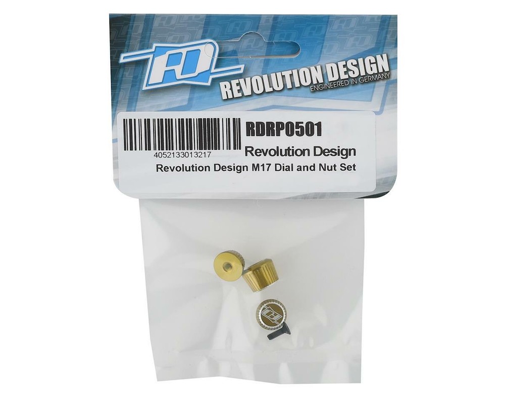 Revolution Design M17 Dial & Nut Set (Gold) [RDRP0501-GLD]