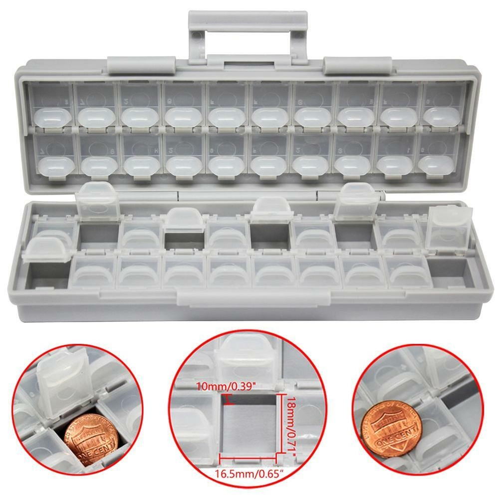 2pcs AideTek BOXALL40 Enclosure Surface Mount Components Assorted IC chips Box