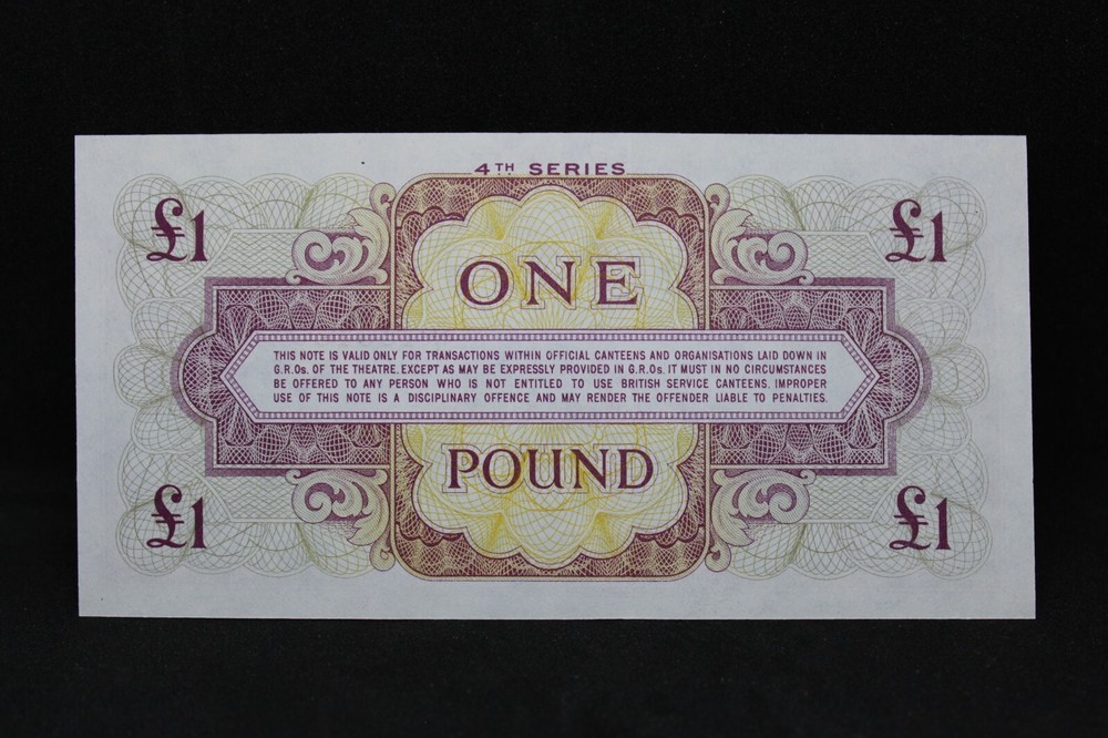4th Series British Armed Forces 1 Pound note K3 135130
