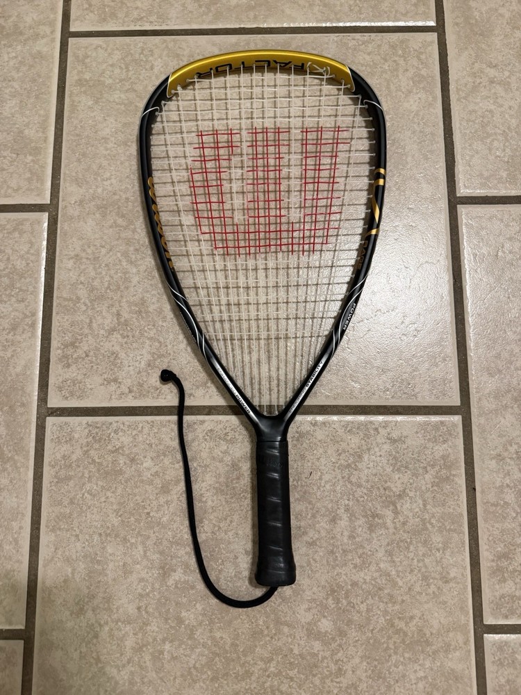 Wilson K Factor Rage Squash Racket – KFactor NanoTechnology Black And Gold