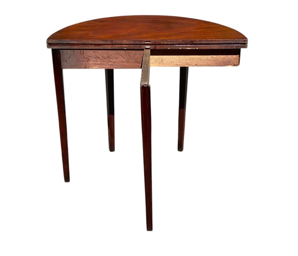 Antique Hepplewhite Mahogany Card Table / Console Table