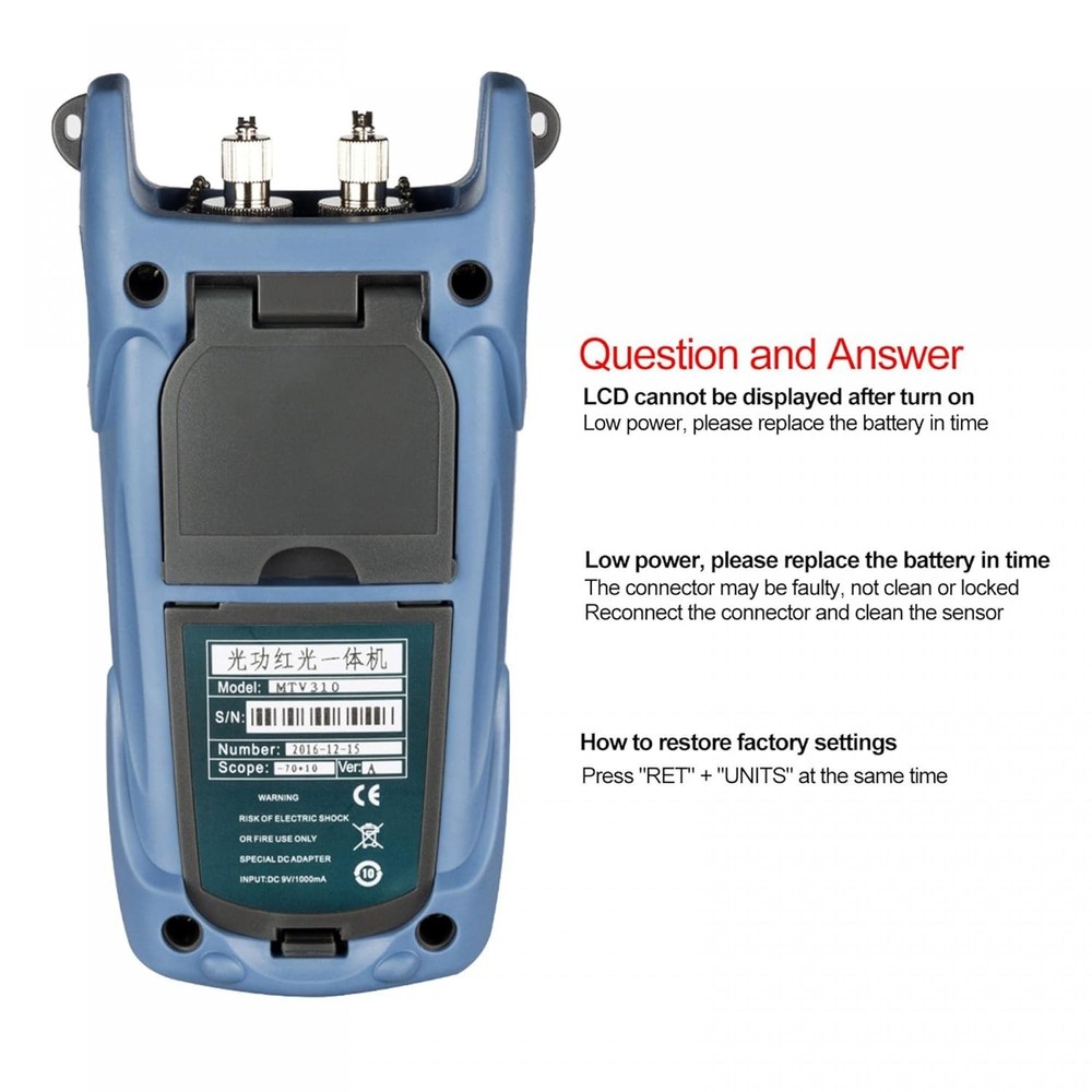 6-in-1 Fiber Optic Power Meter and Light Source - Essential for Engineers