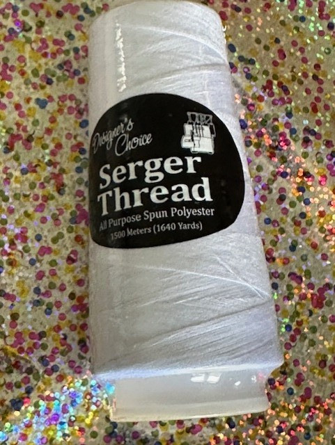 Designer's Choice Serger 1640 Yards LARGE SPOOL White Thread