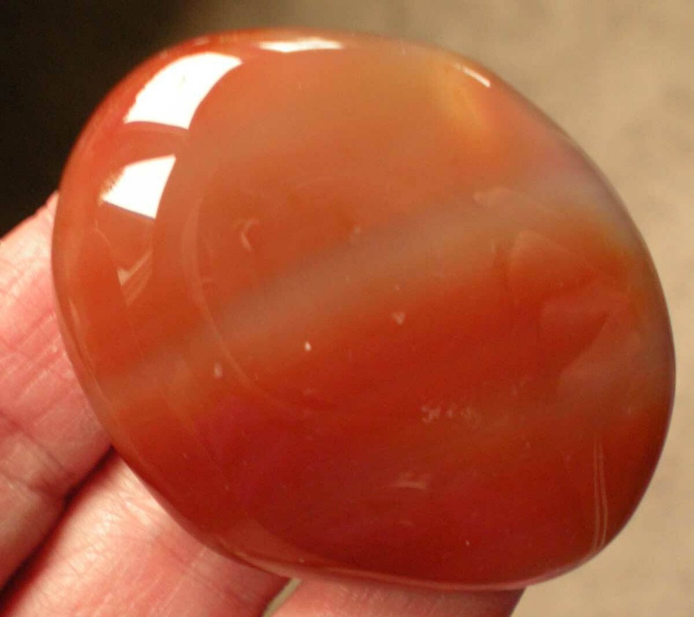 Carnelian Agate Palmstone sc707m