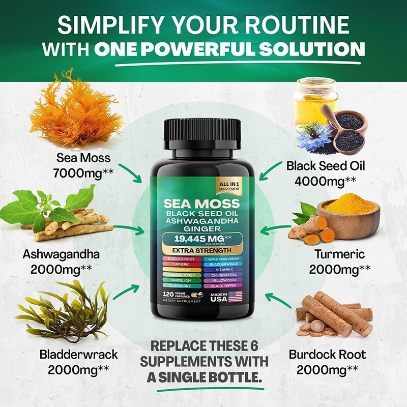 2 Pack Dynamic Vitality Bundle - Sea Moss Multivitamin & Shilajit Power Combo US