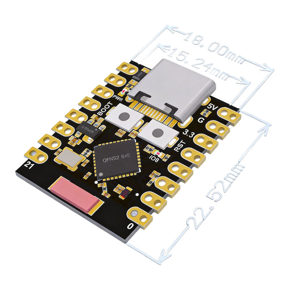 ESP32-C3 Dev Board for IoT Projects WiFi Support UART I2C ADC Digital IO