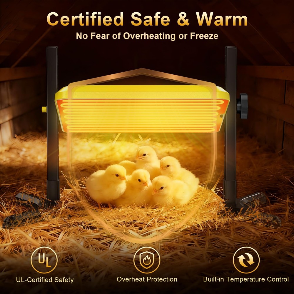 Smart Chick Brooder Plate - Energy Efficient Chick Heat Plate with Adjustable He