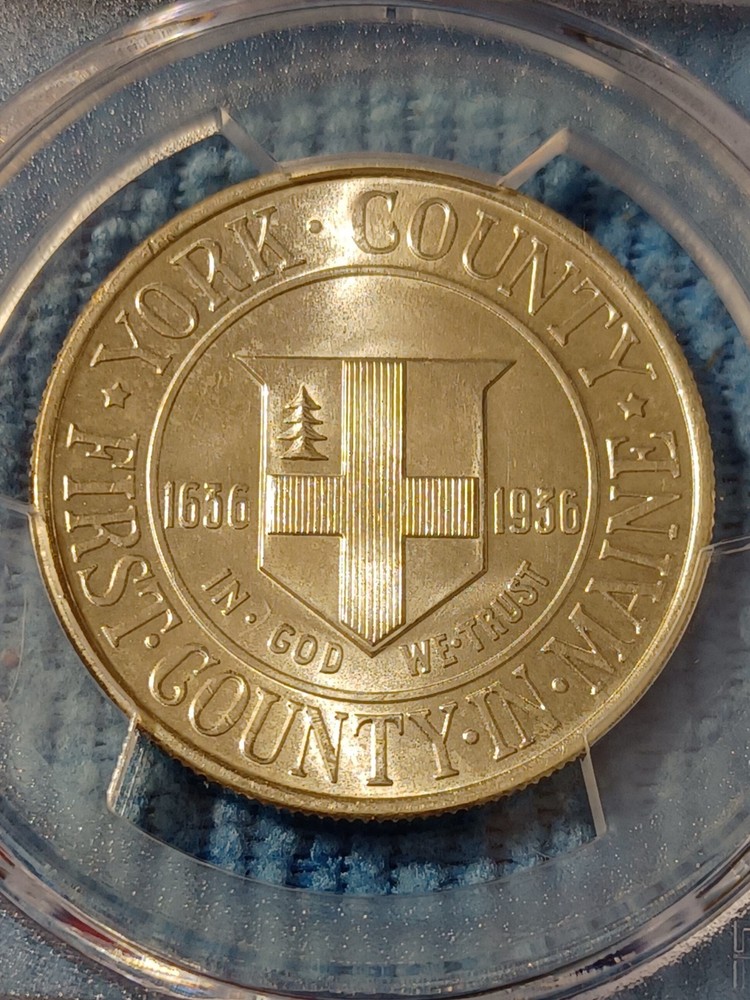 1936 York County Commemorative Half Dollar PCGS MS 65 Solid Full Luster GEM