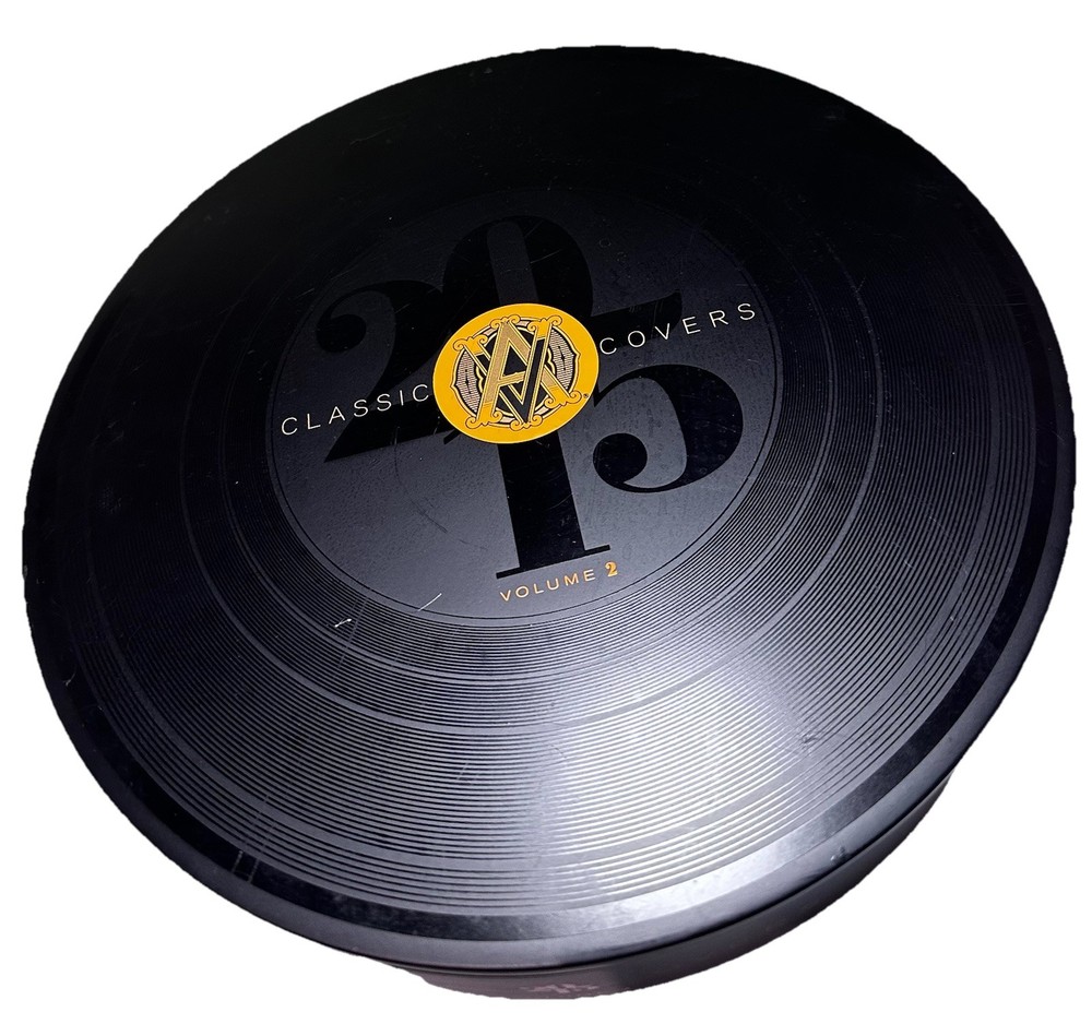 Record Album Cigar Box 2015 Classic Covers Empty Black