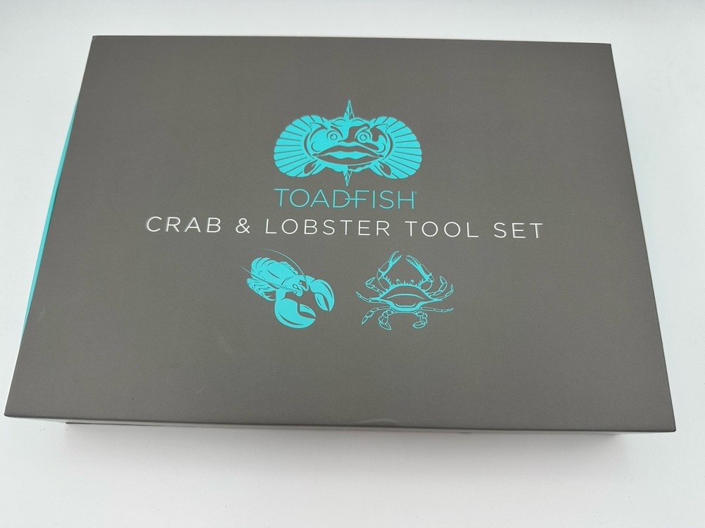 Toadfish~Crab/lobster Tool Set ~2 Shell Cutters & 4 Seafood Forks