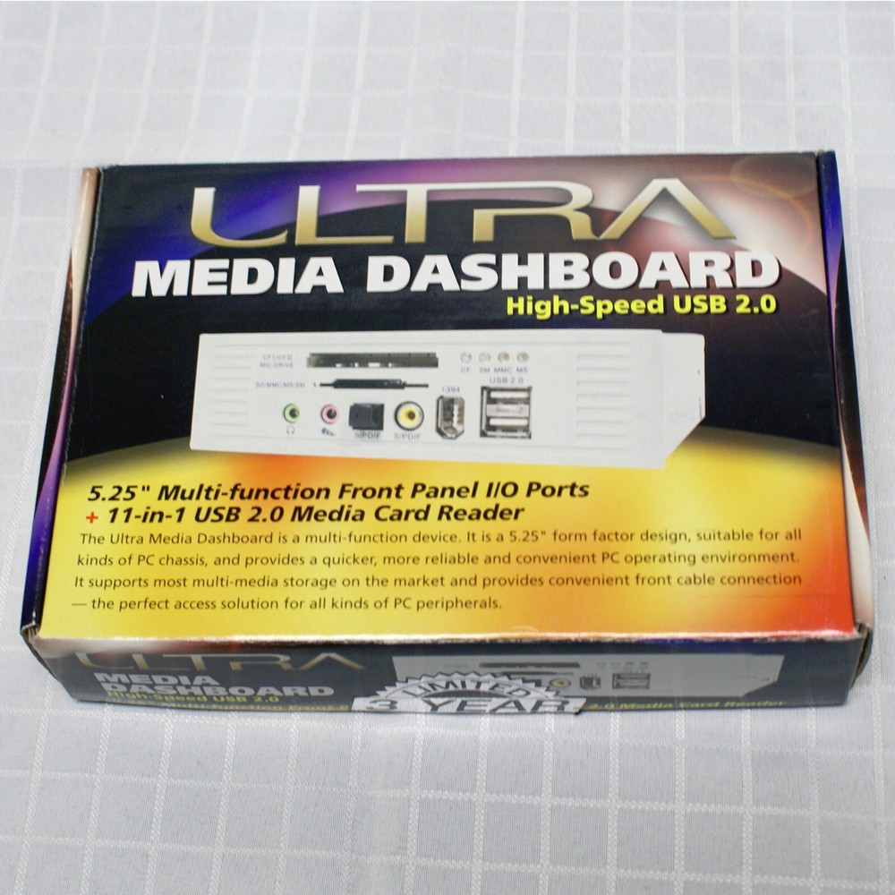 Ultra Media Dashboard High Speed USB 2.0 Internal Multibay Reader