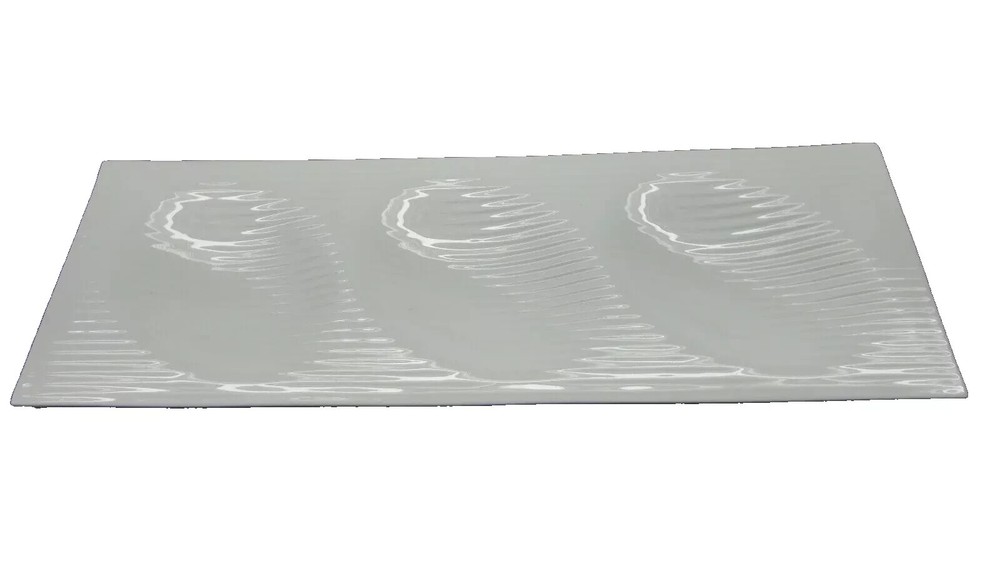 Fortessa Dinnerware 3 section Appetizer Sampler Serving Platter Bone China ~New!