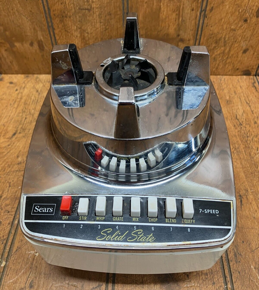 Motor Base Only - Sears Solid State Chrome Blender Model No. 400.82125 - Working