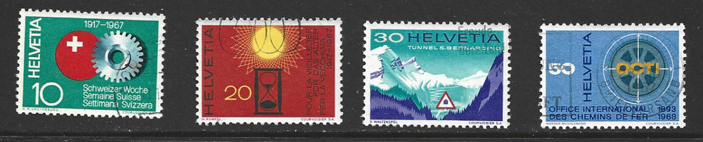 SWITZERLAND -1967 Events - USED COMPLETE SET.