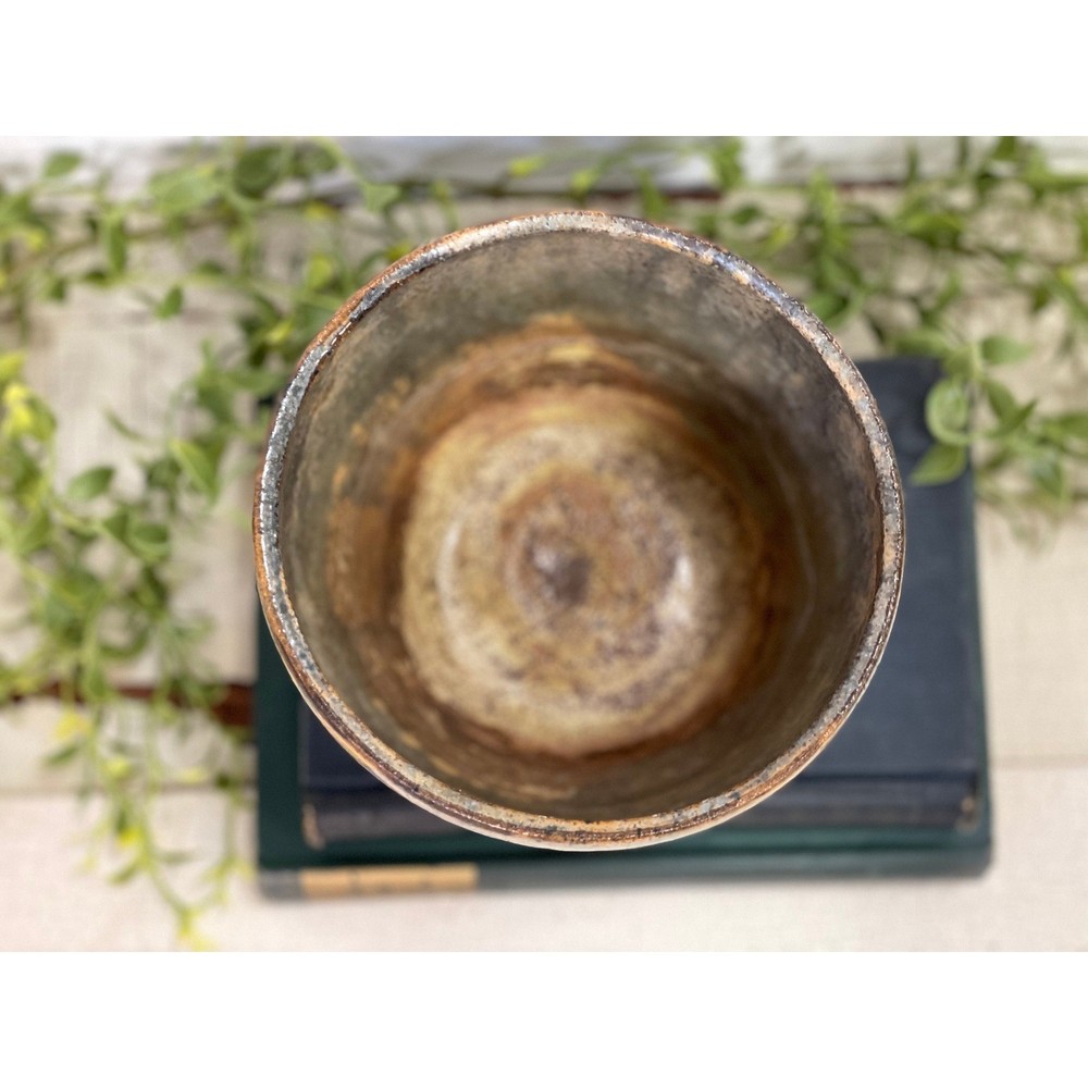 MCM planter studio pottery: Earth colors