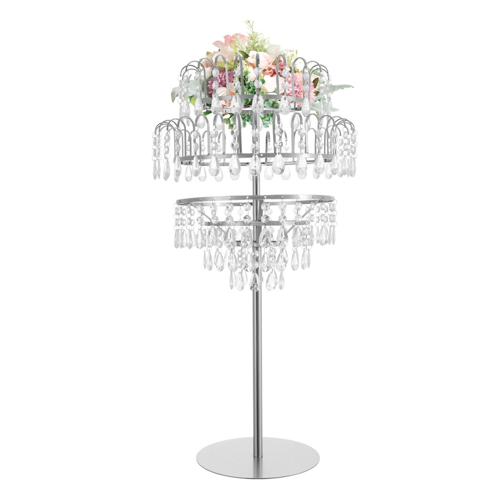5-Tiers Flower Stand Multi-function Flower Stand Tabletop Wedding Flower Stand