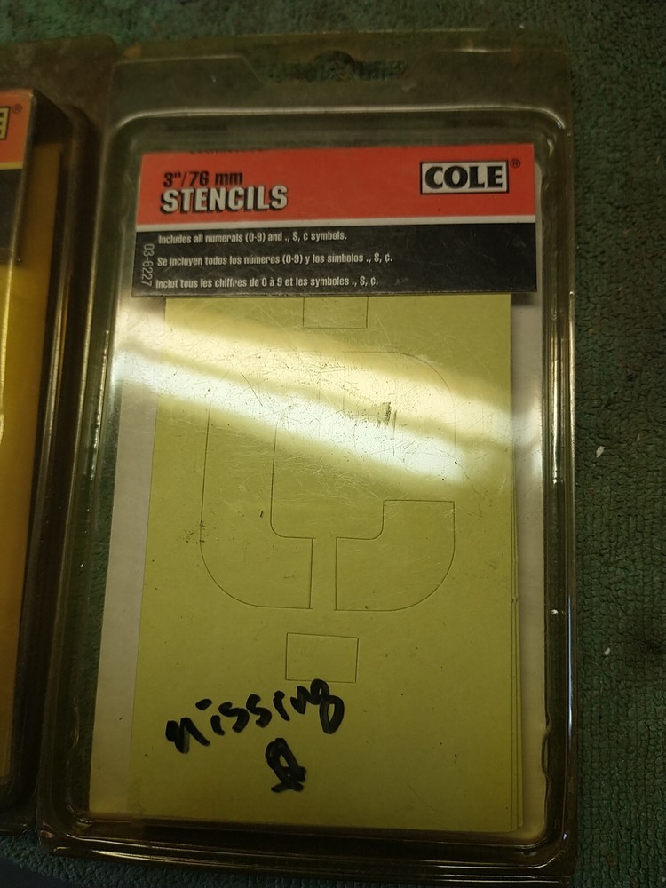 COLE A TO Z STENCILS-3"-76mm