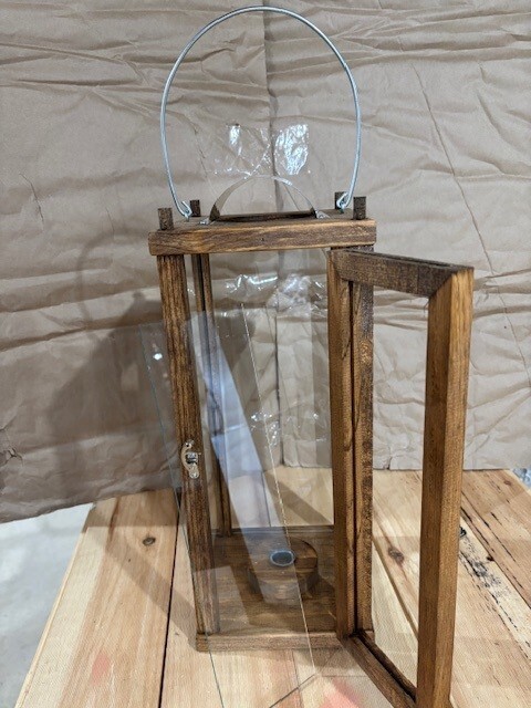 CIVIL WAR REENACTMENT WOODEN LANTERN