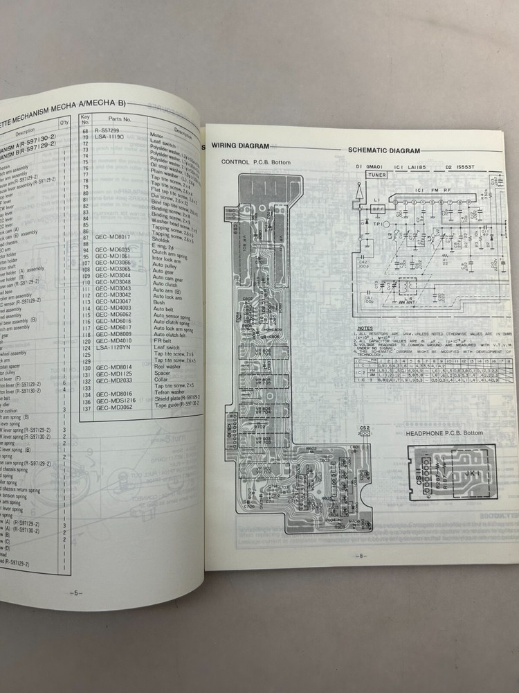 Sanyo C40A Original Service Manual Free Shipping